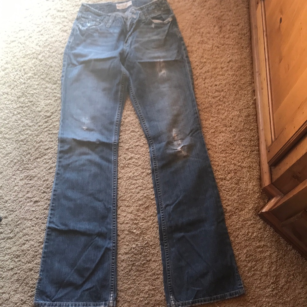 Buckle mindi long bootcut jeans